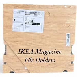 IKEA HASTVISKARE "Oak Effect" Magazine Holders (Set of 2)